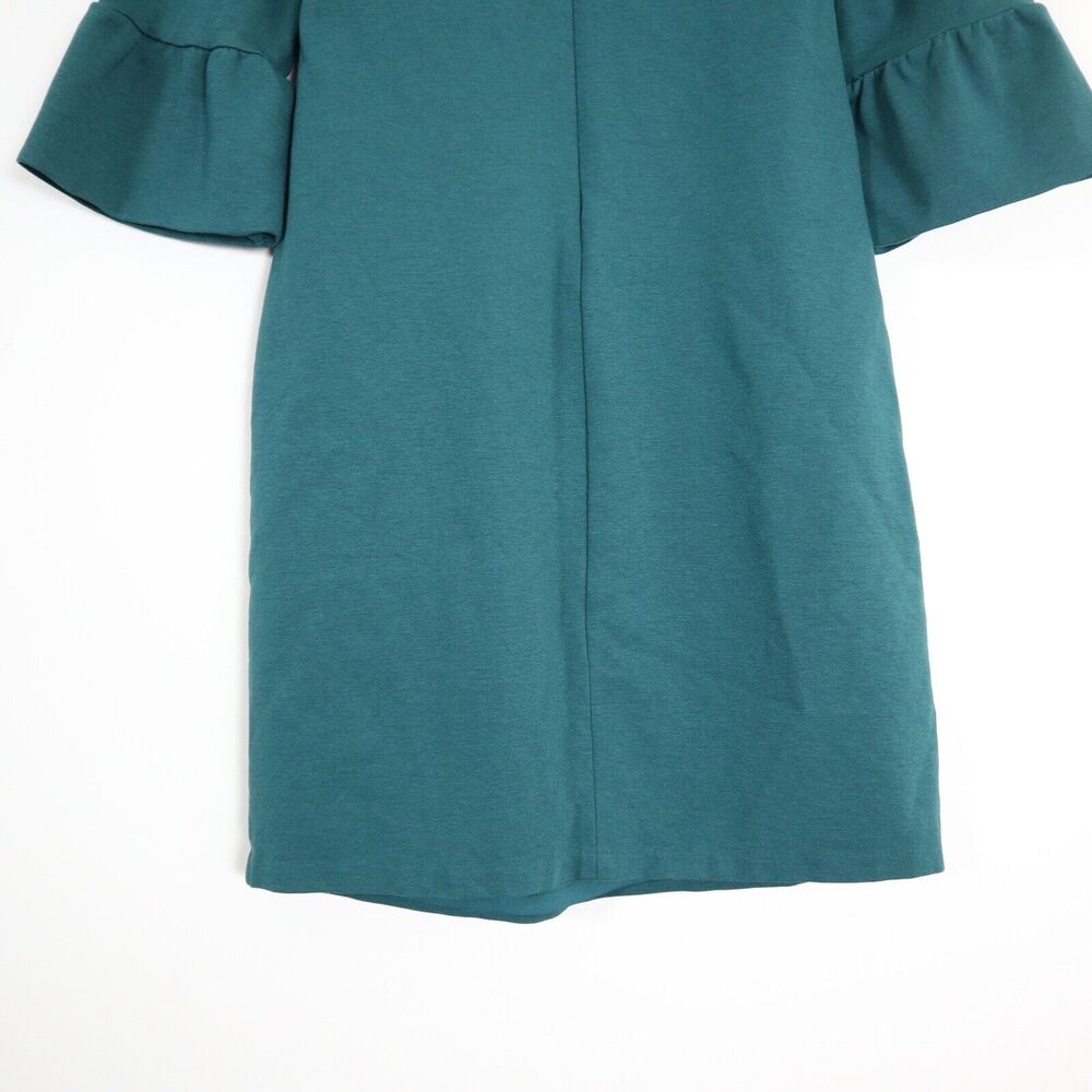 Boden US 2P Lavinia Ponte Knit Sheath Dress Flared Sleeve Green - Picture 11 of 11